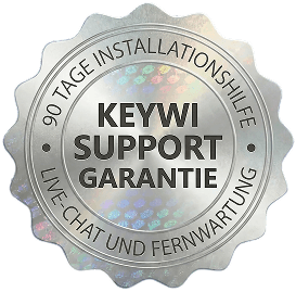 Keywi Support Guarantee — 90 days of installation help, live chat and remote assistance